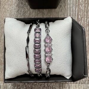 Bomb Party Luxe Layers Bracelet, Chasing My Dreams Daily, Hematite, Rose Quartz